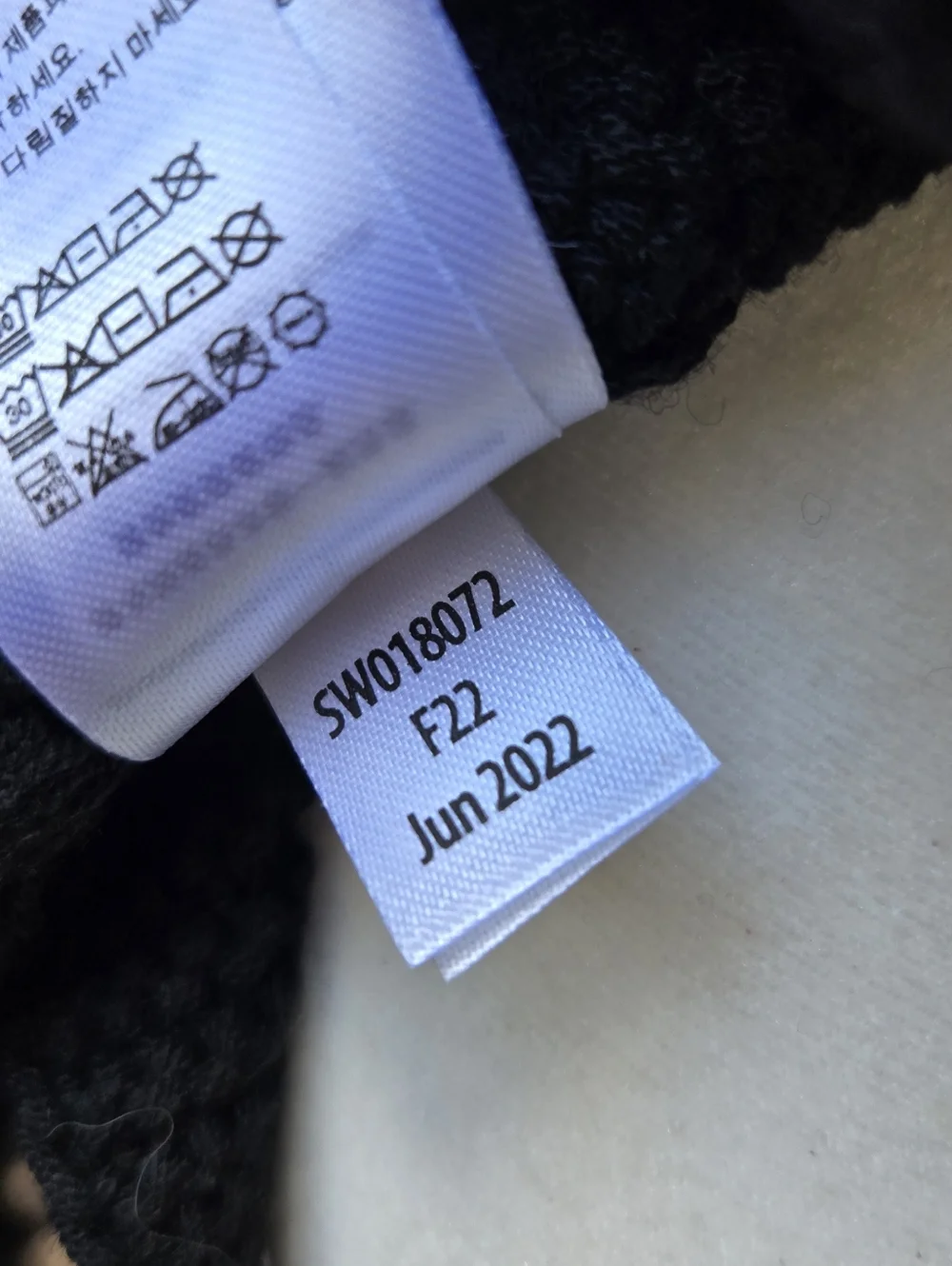 Smartwool Wool Blend Black Knit Fringe Scarf with Accent Stripe